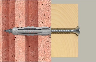 BOX TACO NYLON SX PLUS 6X30MM. + 4 BROCAS FISCHER 1000U  568676
