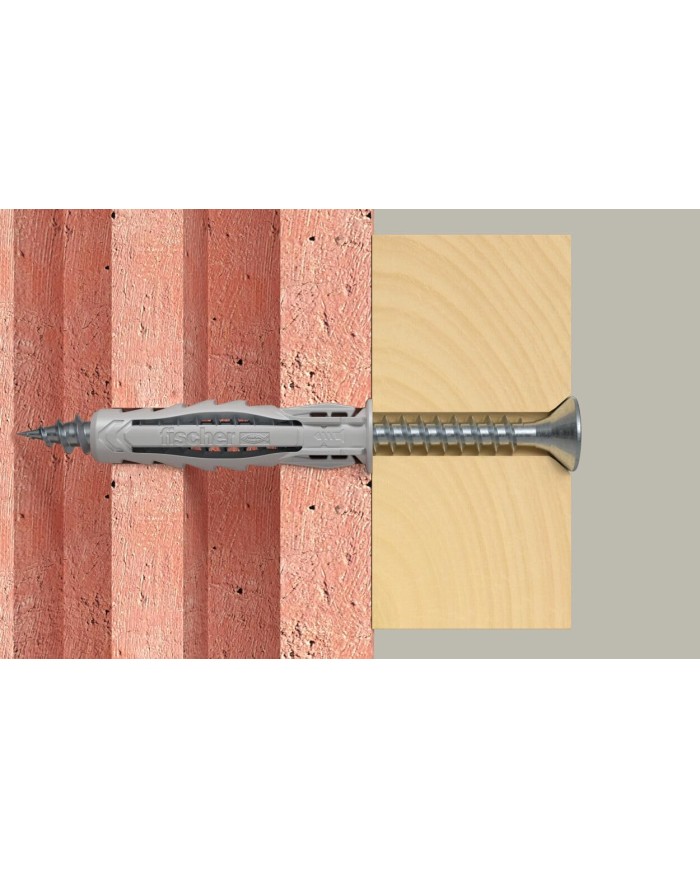 BOX TACO NYLON SX PLUS 6X30MM. + 4 BROCAS FISCHER 1000U  568676