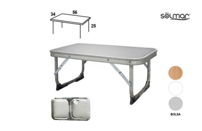 MESA PLEGABLE BAJA PLAYA ALUMINIO 15319