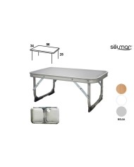 MESA PLEGABLE ACERO 80X60CM. 15324