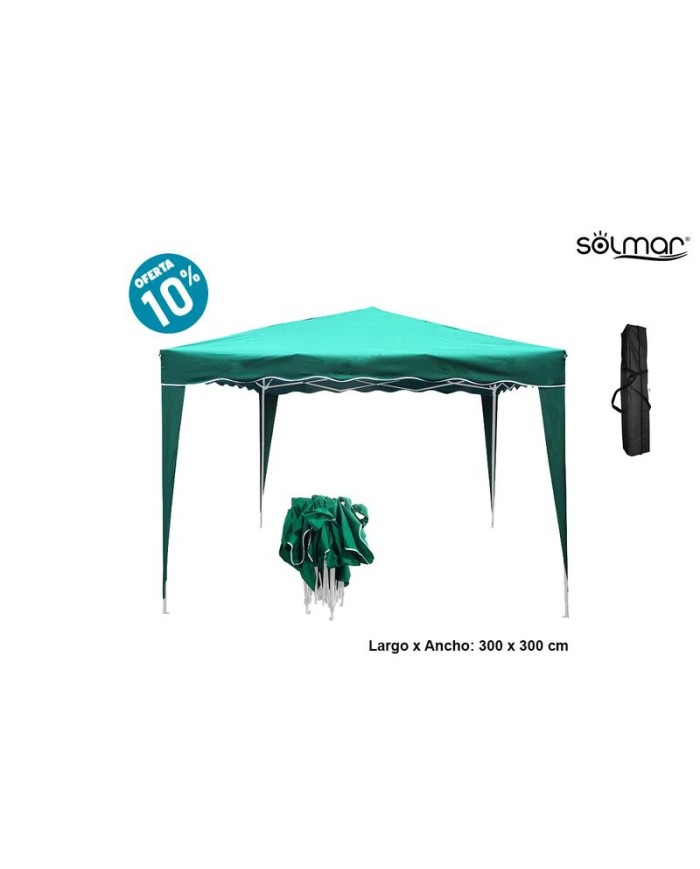 CARPA JARDIN/PLAYA PLEGABLE VERDE 300X3000CM. 15812
