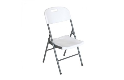 SILLA PLEGABLE CON ASA 7H BLANCO 47X58X87CM. BLANCO 75897