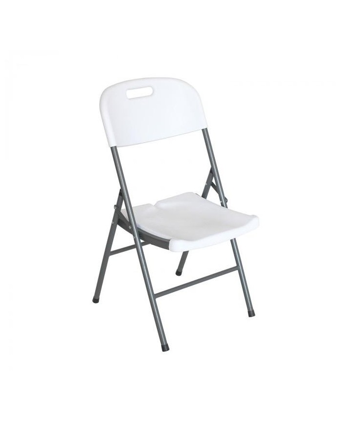SILLA PLEGABLE CON ASA 7H BLANCO 47X58X87CM. BLANCO 75897