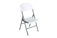SILLA PLEGABLE CON ASA 7H BLANCO 47X58X87CM. BLANCO 75897