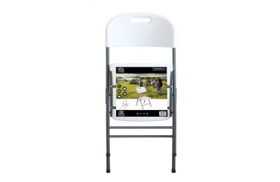 SILLA PLEGABLE CON ASA 7H BLANCO 47X58X87CM. BLANCO 75897