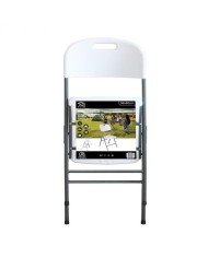 SILLA PLEGABLE CON ASA 7H BLANCO 47X58X87CM. BLANCO 75897