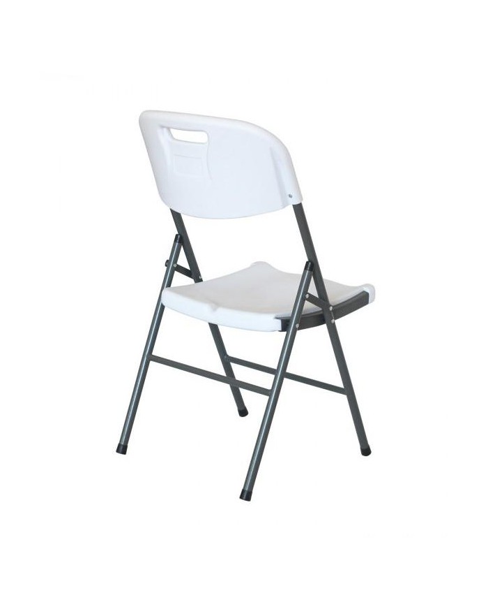 SILLA PLEGABLE CON ASA 7H BLANCO 47X58X87CM. BLANCO 75897