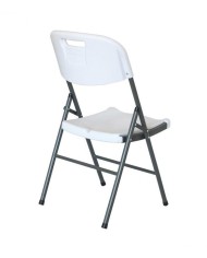 SILLA PLEGABLE CON ASA 7H BLANCO 47X58X87CM. BLANCO 75897