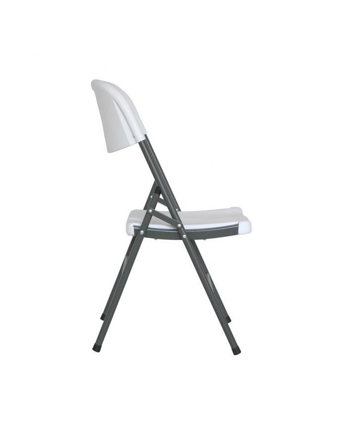 SILLA PLEGABLE CON ASA 7H BLANCO 47X58X87CM. BLANCO 75897