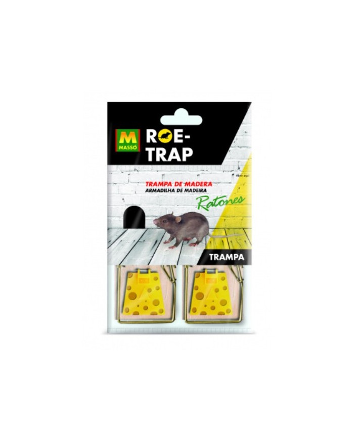 TRAMPA MADERA RATONES MASSO ROE-TRAMP 2UNIDADES       231570