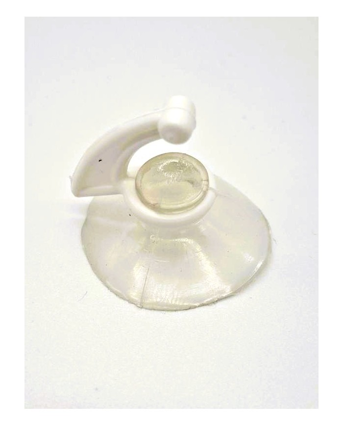 PERCHA VENTOSA SISFYX GANCHO PLASTICO (B/50UN) 40MM.