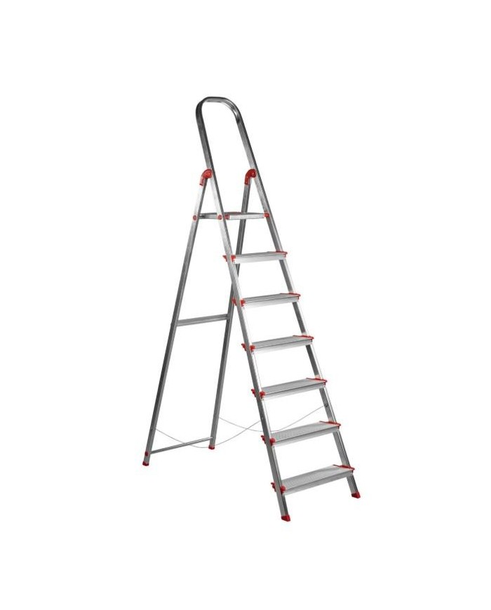 ESCALERA ROLSER ALUMINIO 7 PELDAÑOS ANCHOS
