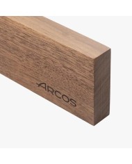 SOPORTE ARCOS CUCHILLOS MAGNETICO DE MADERA DE NOGAL  450X65X20MM.