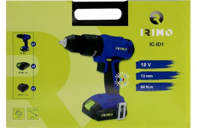 TALADRO PERCUTOR IRIMO 18V. 2BAT. 2AH. IC-AG1