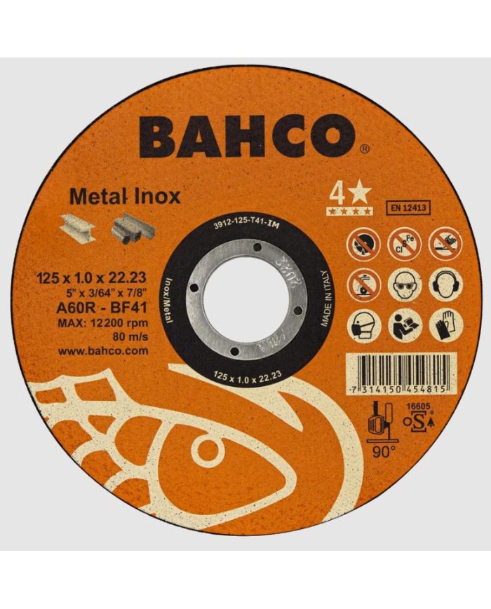 DISCO BAHCO CORTE METAL 115X1MM. A60R                 3911-1151T41-IM
