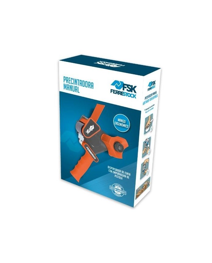 MAQUINA PRECINTAR FSK PISTOLA NARANJA