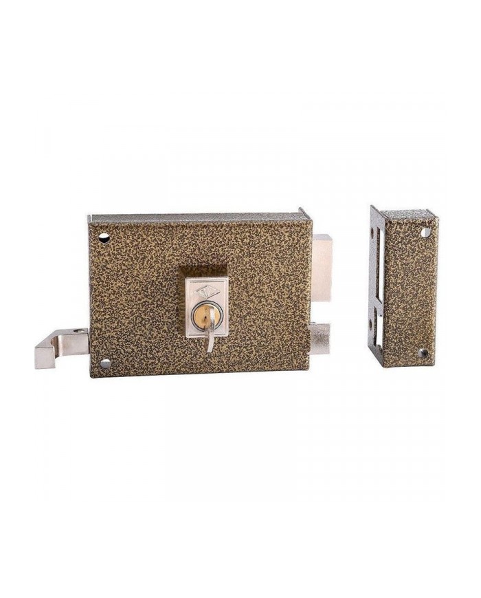 CERRADURA CVL ESMALTADA 1125A-8 DERECHA CILINDRO REDONDO