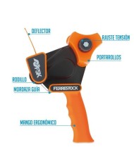 MAQUINA PRECINTAR FSK PISTOLA NARANJA