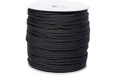 CUERDA NYLON TRENZADA  6MM. NEGRA (R.200MTS.) 307