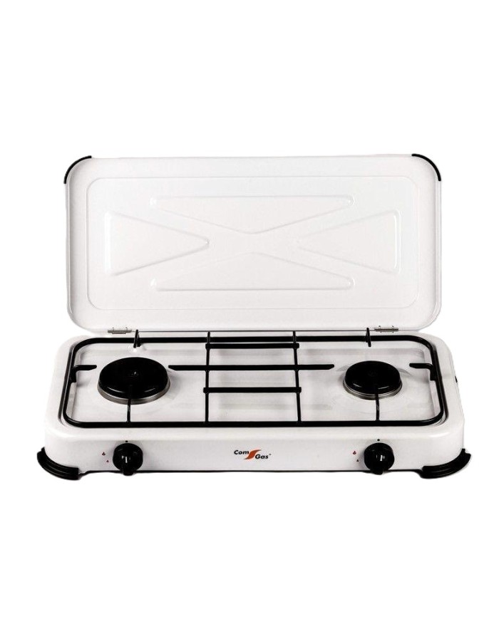 COCINA PORTATIL 2 FUEGOS CON TAPA COMGAS