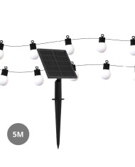 GUIRNALDA LED SOLAR GSC 10 BOMBILLAS 5MTS. KALAVAL 2300K 201210030