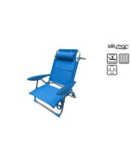 SILLA PLAYA PLEGABLE ALUMINIO ROSE AZUL 15330