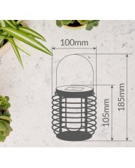 FAROLILLO SOLAR JARDIN GSC NEGRO 1800K