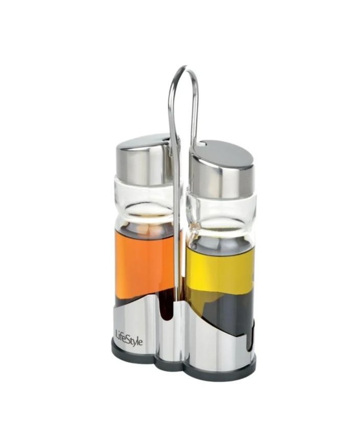 ACEITERA Y VINAGRERA LIFESTYLE CRISTAL INOXIDABLE     18410