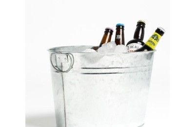 CUBO GALVANIZADO COMAS  CHAMPAGNE 24LTRS. 7533