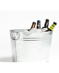 CUBO GALVANIZADO COMAS  CHAMPAGNE 24LTRS. 7533