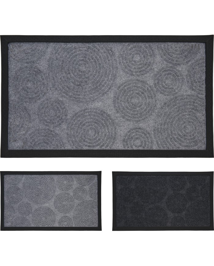 FELPUDO KOOP F/CIRCULOS GRIS 40X70CMS. A48100020