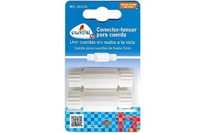CONECTOR TENSOR CUNCIAL PARA CUERDA TENDEDERO B/2UDS. 201016