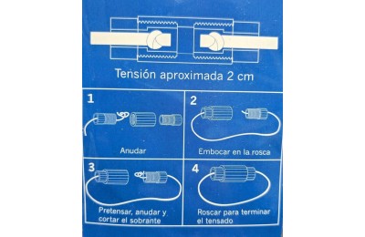 CONECTOR TENSOR CUNCIAL PARA CUERDA TENDEDERO B/2UDS. 201016