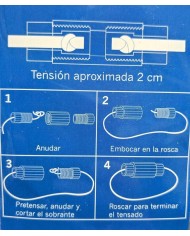 CONECTOR TENSOR CUNCIAL PARA CUERDA TENDEDERO B/2UDS. 201016