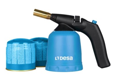 KIT SOPLETE + 2 CARTUCHOS GAS C2 PIEZO DESA 5103002