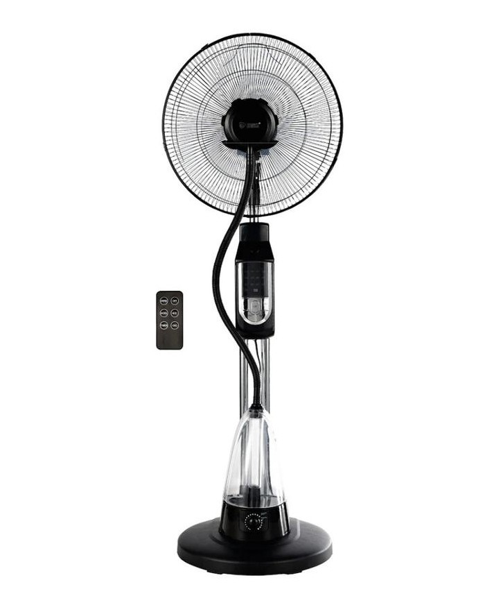 VENTILADOR DE PIE CON VAPORIZADOR GSC NEGRO 70W. 40CMS. 005000724