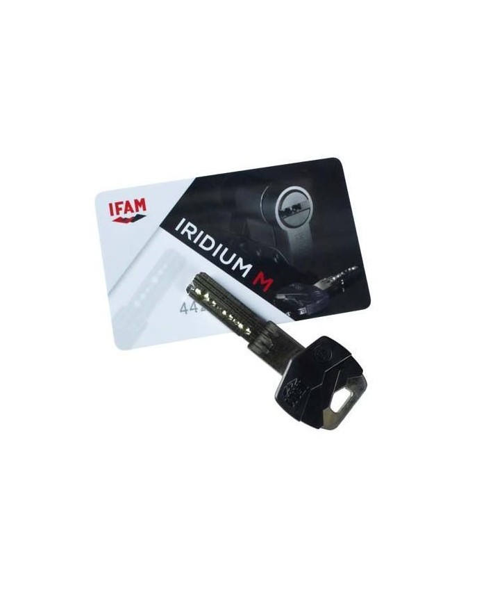 CILINDRO IFAM IRIDIUM M NIQUEL 30X30 DOBLE EMBRAGUE LEVA LARGA