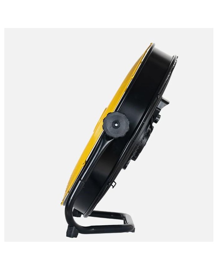 VENTILADOR DE SUELO INDUSTRIAL FABRILAMP MODELO MAPACHE NEGRO/AMARILLO 140W. 62CMS. 256871250