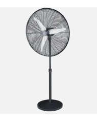 VENTILADOR DE PIE FABRILAMP MODELO ALARCON NEGRO 180W. 65CMS. 213241109