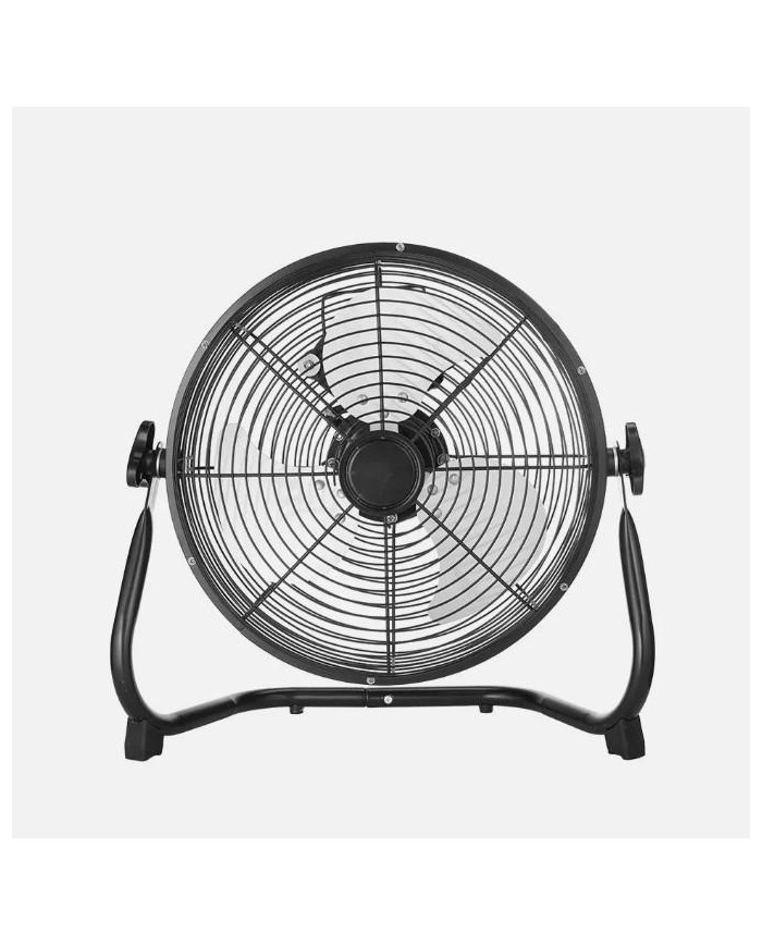 VENTILADOR DE SUELO INDUSTRIAL FABRILAMP MODELO MIDAS NEGRO/CROMO 100W. 47CMS. 237571152