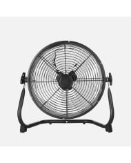 VENTILADOR DE SUELO INDUSTRIAL FABRILAMP MODELO MIDAS NEGRO/CROMO 100W. 47CMS. 237571152