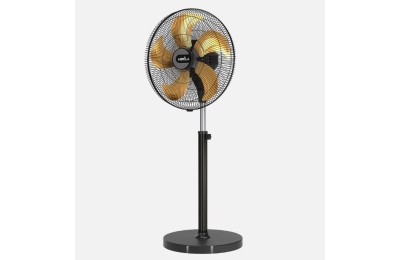VENTILADOR DE PIE INDUSTRIAL FABRILAMP MODELO CRUCERO NEGRO/ORO 209W. 60CMS. 257241109