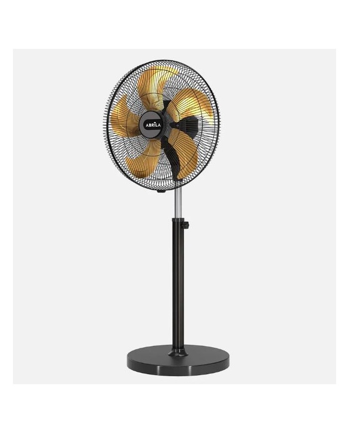 VENTILADOR DE PIE INDUSTRIAL FABRILAMP MODELO CRUCERO NEGRO/ORO 209W. 60CMS. 257241109