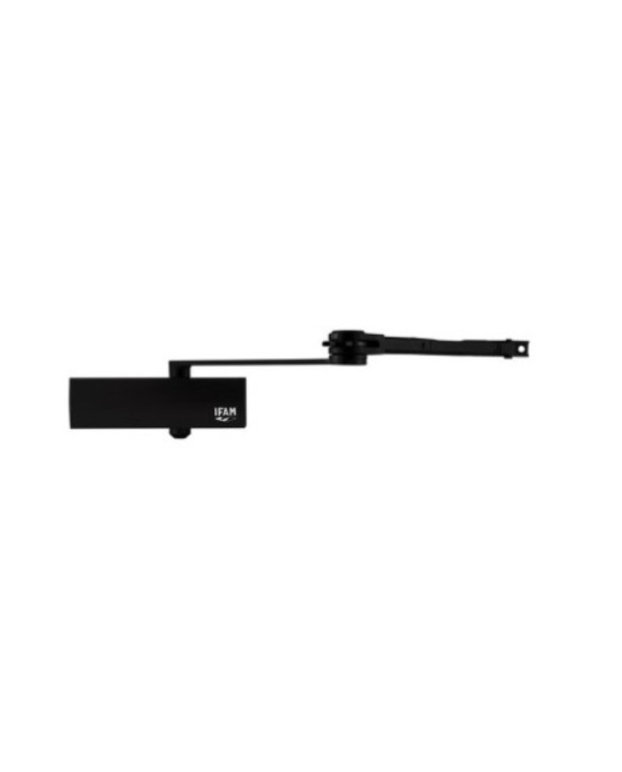 CIERRAPUERTAS IFAM U32 NEGRO CON RETENEDOR CPU32-BLK
