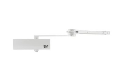 CIERRAPUERTAS IFAM U32 BLANCO CON RETENEDOR CPU32-WHT