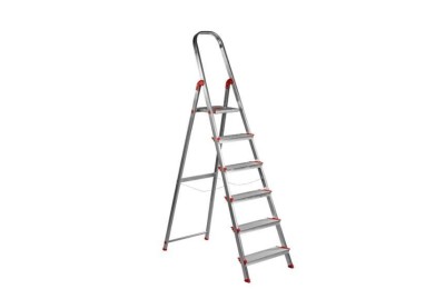 ESCALERA ROLSER ALUMINIO 6 PELDAÑOS ANCHOS NOR039