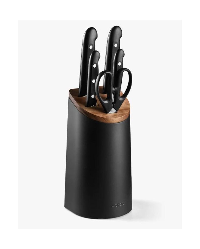 JUEGO CUCHILLOS ARCOS COCINA MAITRE NEGRO 5PZS. 153300