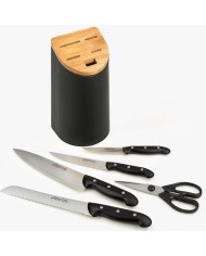 JUEGO CUCHILLOS ARCOS COCINA MAITRE NEGRO 5PZS. 153300
