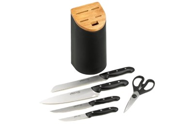 JUEGO CUCHILLOS ARCOS COCINA MAITRE NEGRO 5PZS. 153300