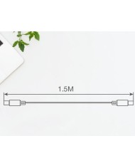 CABLE CARGADOR GSC USB TIPO C NYLON TRENZADO 1,5 METROS.